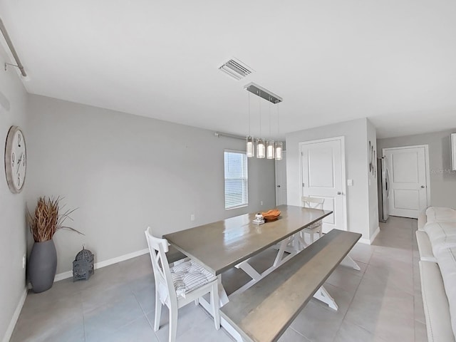 view of dining area