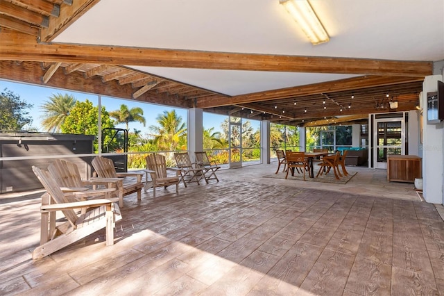 view of patio / terrace with ceiling fan