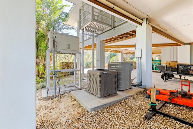 view of patio / terrace with central AC unit