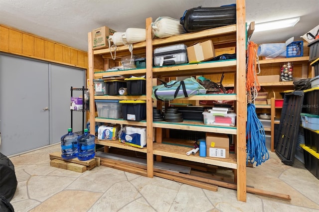 view of storage room