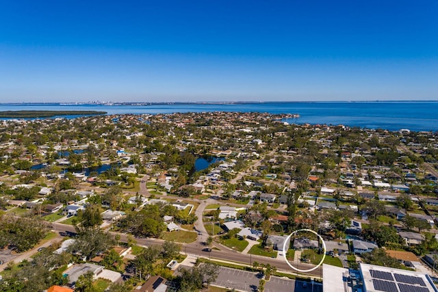 4211 Shore Acres Blvd NE, Saint Petersburg, FL 33703 - aerial view of property's location with a large body of water and nearby suburban area