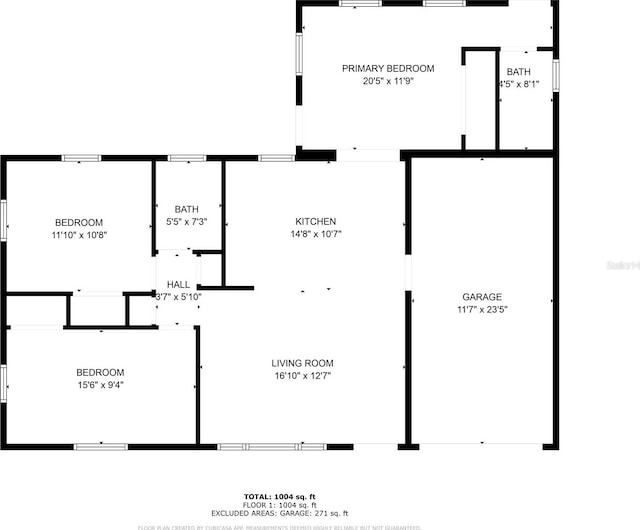 6598 26th St N, Saint Petersburg, FL 33702 - floor plan