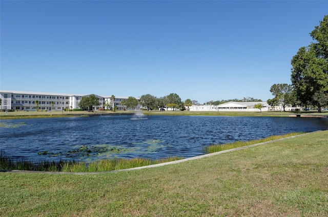 view of water feature