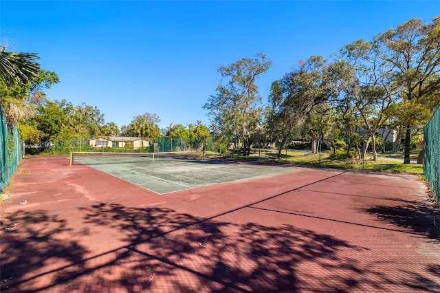 view of tennis court