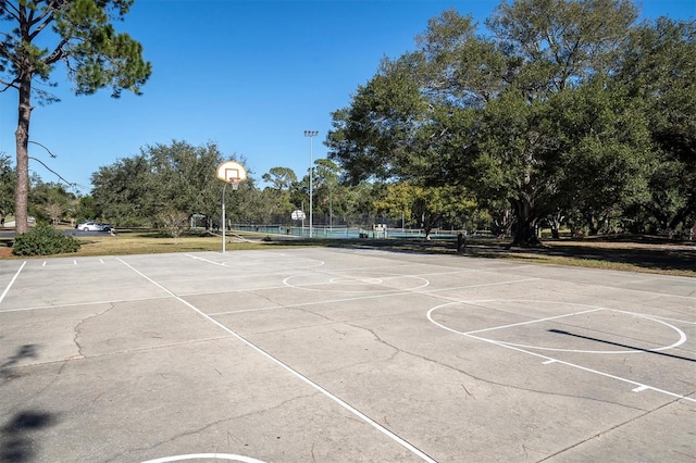 view of sport court