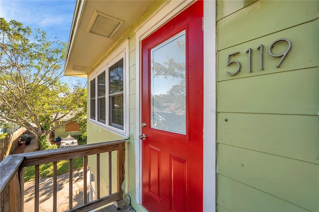 view of property entrance