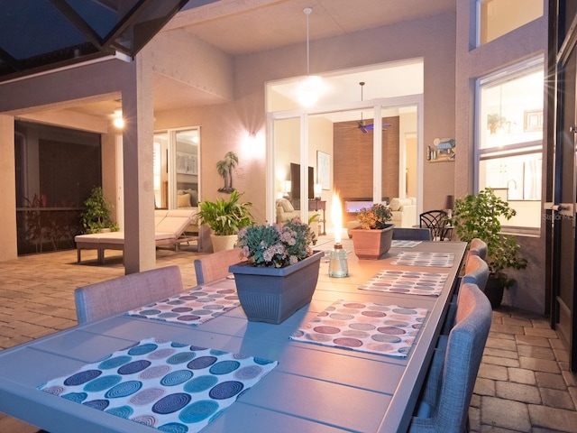 view of dining area