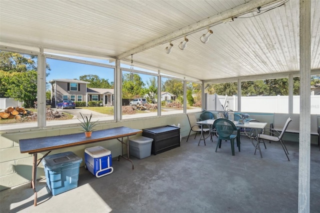 view of sunroom / solarium