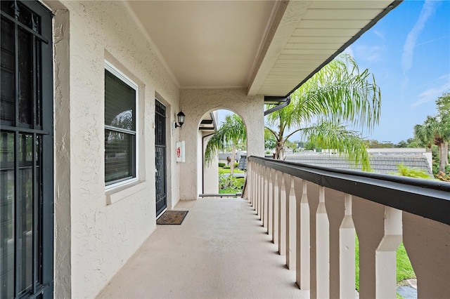 view of balcony