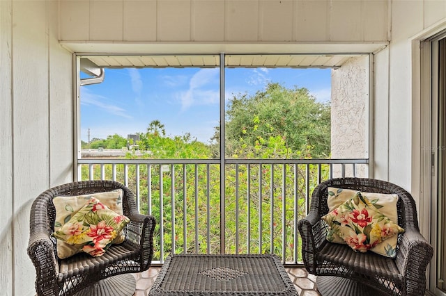 view of sunroom / solarium