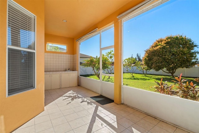 view of sunroom / solarium