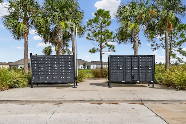 view of community featuring mail boxes