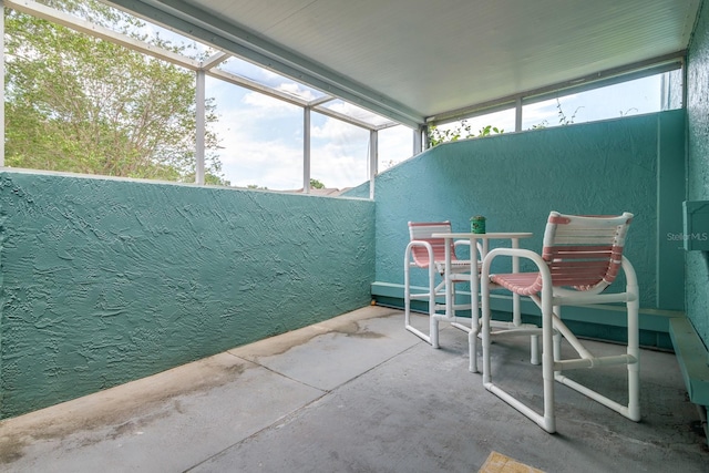 view of sunroom