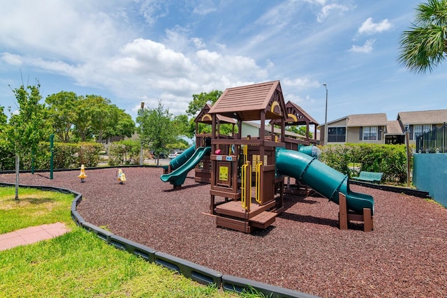 view of jungle gym