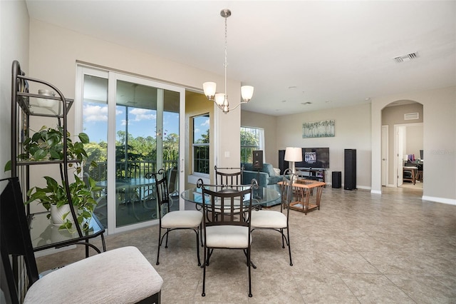 view of dining room