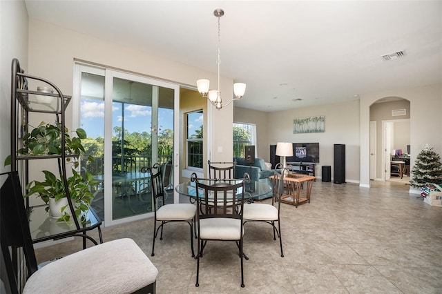 view of dining room