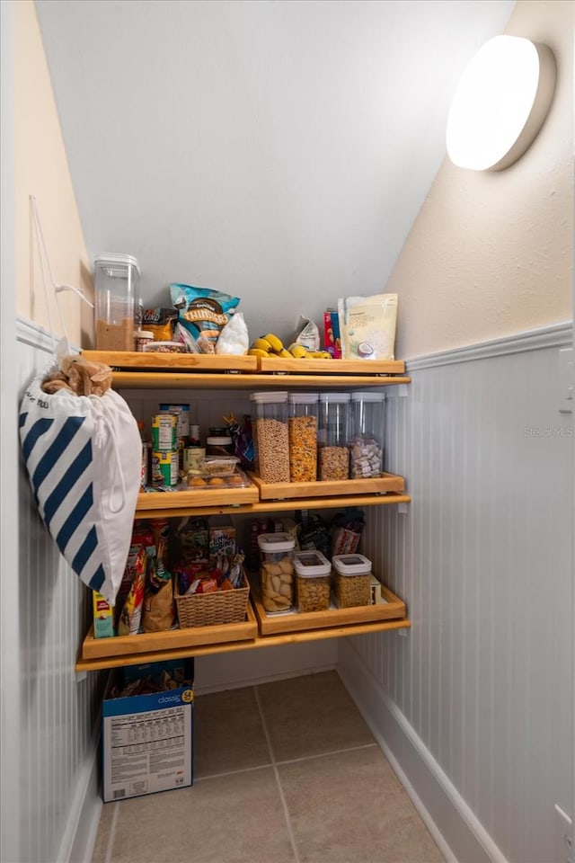 view of pantry