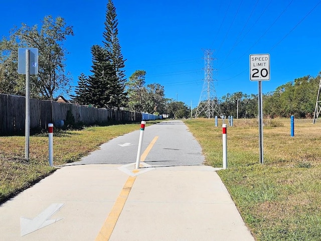 view of road