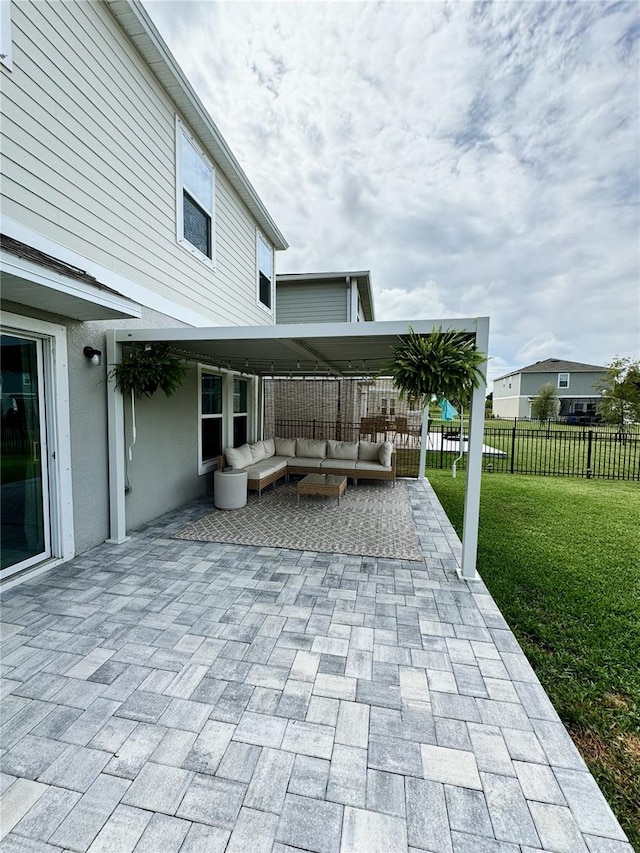 view of patio / terrace with outdoor lounge area