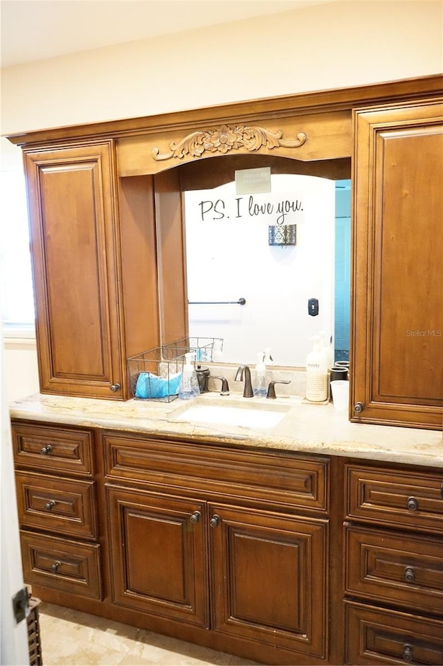 bathroom with vanity