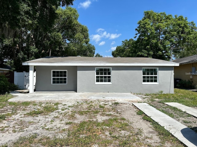 back of house featuring a patio