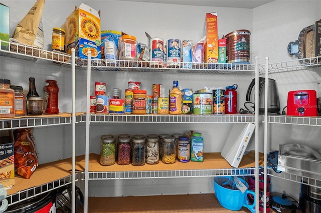 view of pantry