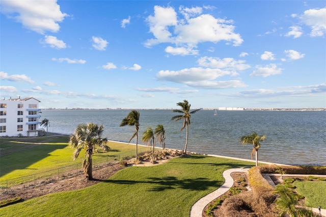 view of water feature