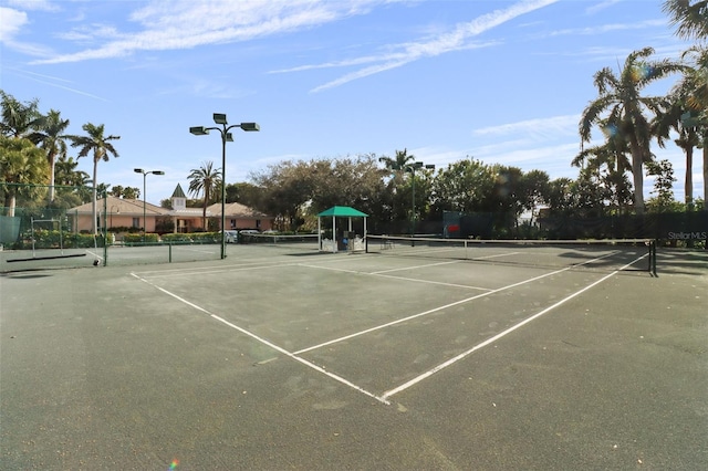 view of tennis court