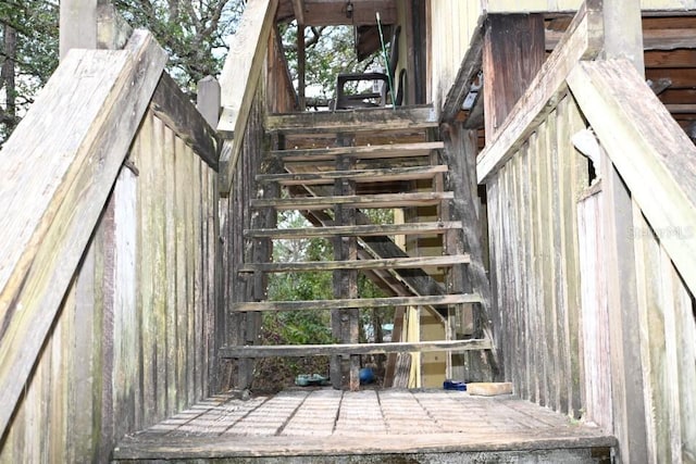 view of staircase