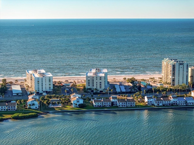 bird's eye view of a large body of water