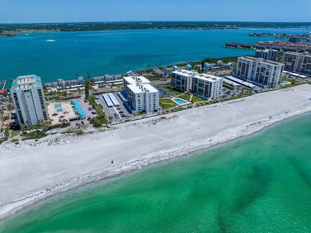 drone / aerial view of expansive beach