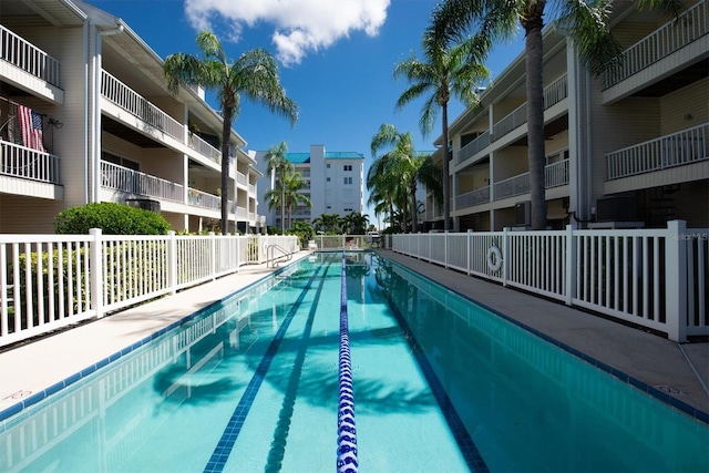 pool featuring fence