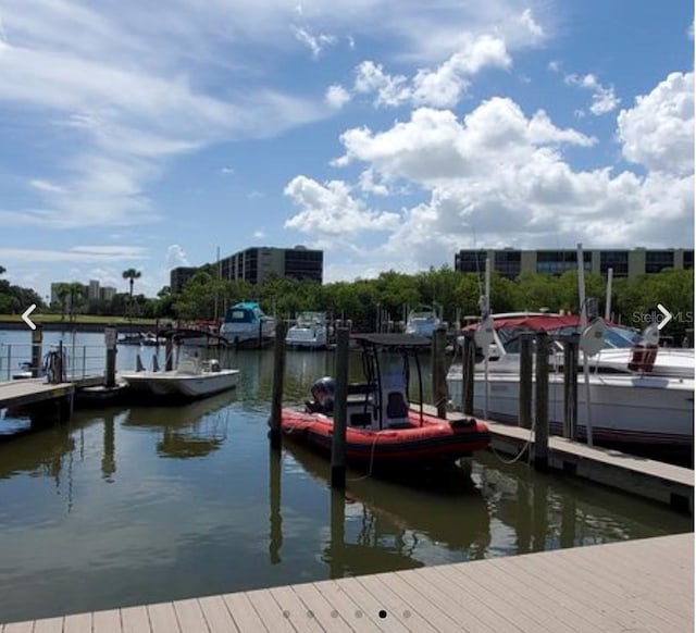 2617 Cove Cay Dr Unit 505, Clearwater, FL 33760 - dock area with a water view