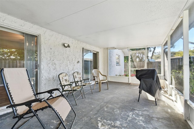 view of sunroom / solarium