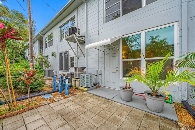 view of patio with central AC unit