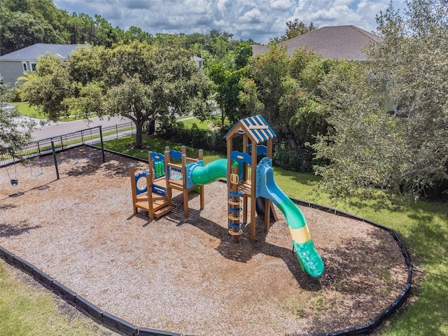 view of play area