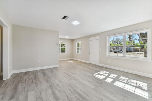 interior space featuring light hardwood / wood-style floors