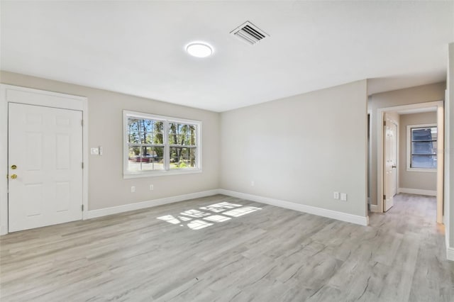 interior space featuring light hardwood / wood-style flooring