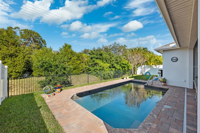 view of pool with a patio