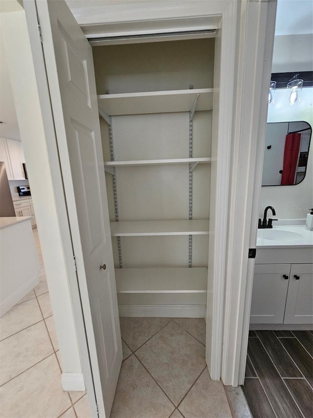 pantry with sink