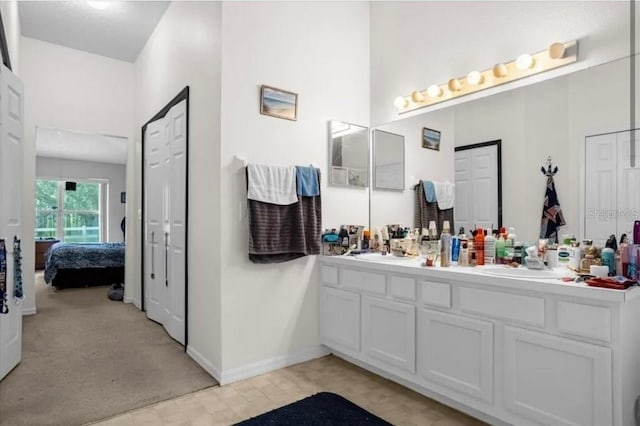 bathroom with vanity