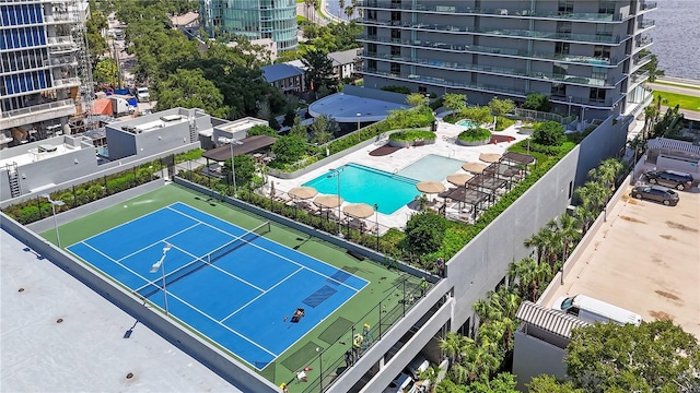 2912 W Santiago St Unit 404, Tampa, FL 33629 - bird's eye view of a pool area