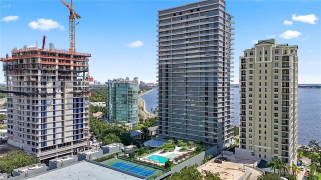 2912 W Santiago St Unit 404, Tampa, FL 33629 - view of building exterior with a view of city and a water view