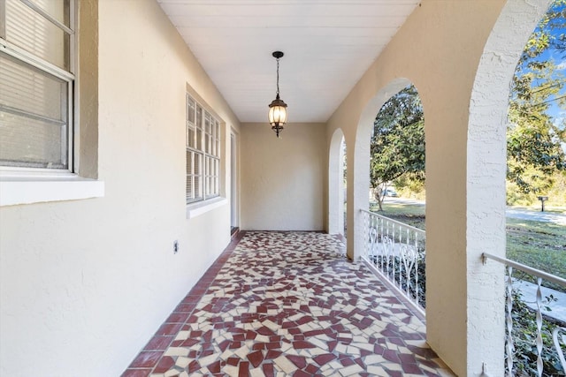 view of patio / terrace with a porch