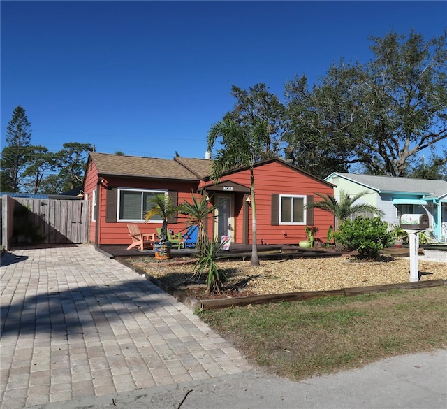 view of ranch-style home