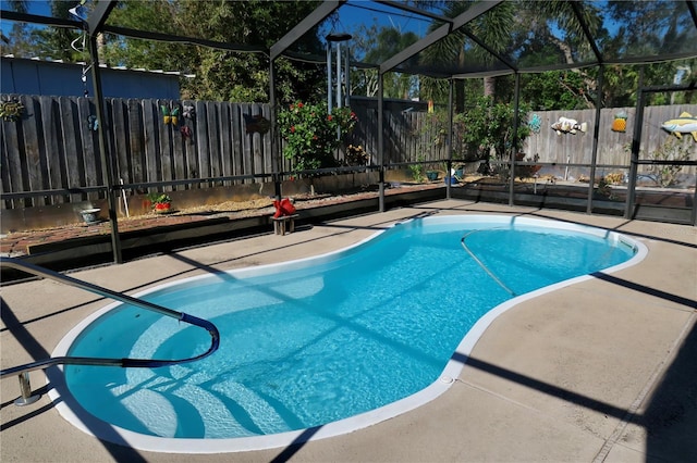 view of pool with a patio area