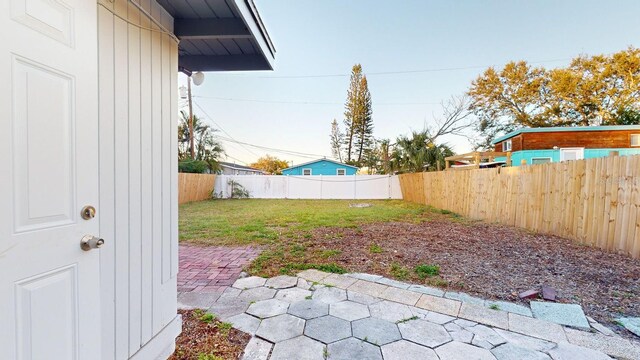 view of yard with a patio