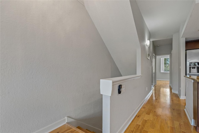 hall featuring light hardwood / wood-style floors