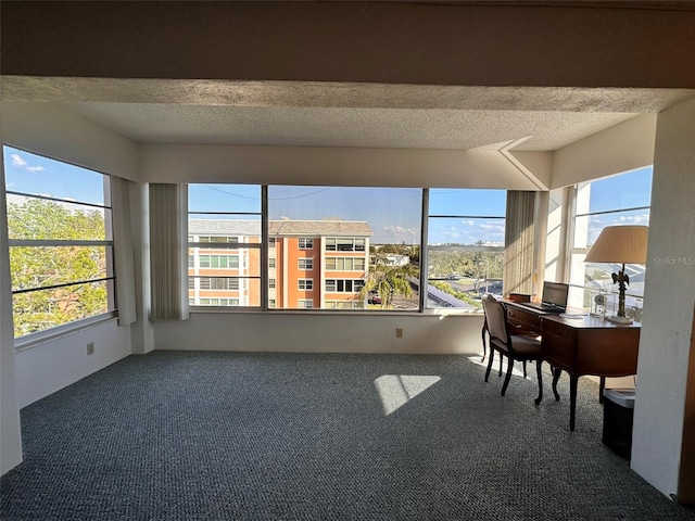 unfurnished sunroom featuring plenty of natural light