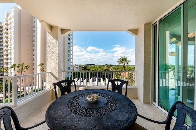 view of balcony